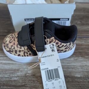 Kids Breaknet 2.0 CF I Leopard Print Sneaker - Black & Tan